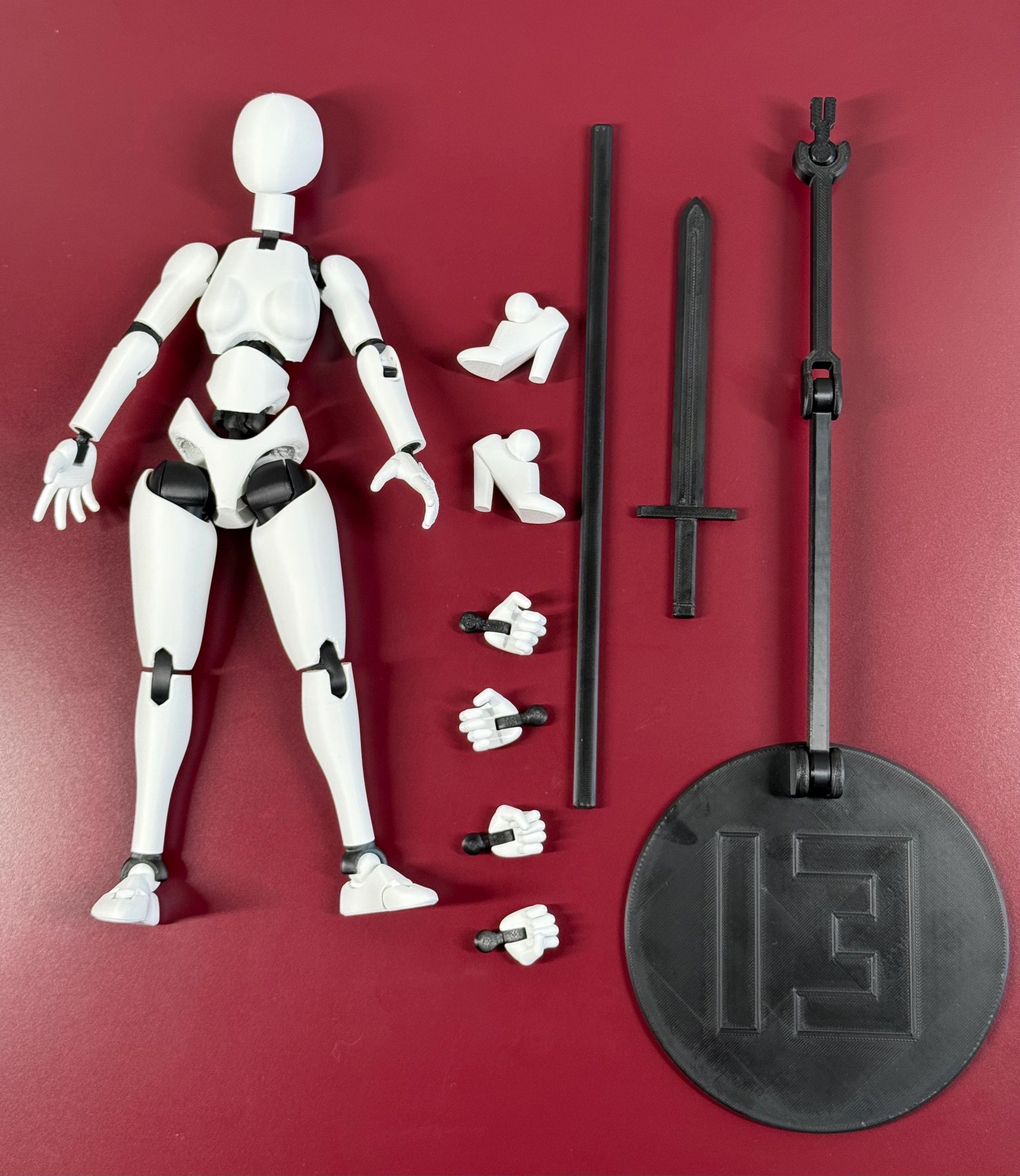 Dummy 13 Female PAM (Poseable Artist's Model) Fully Articulated Mannequin Figure ~ Size & Color Choice